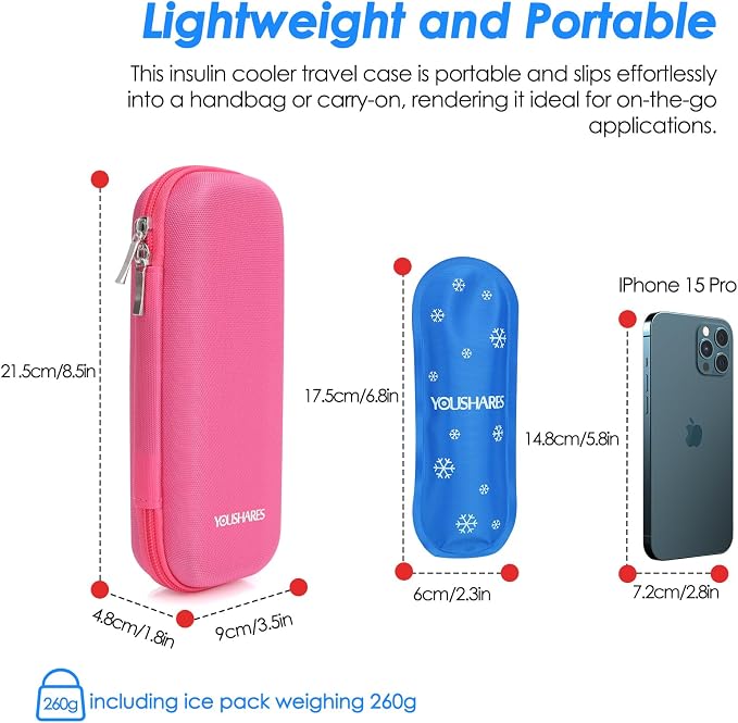 YOUSHARES Insulin Cooler Travel Case TSA Approved - Image 3