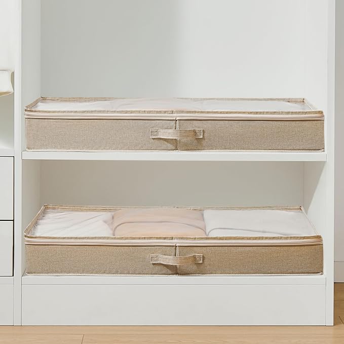 Berdeng 3 Pack Under Bed Storage Containers, Low Profile Underbed Shoes and - Image 7