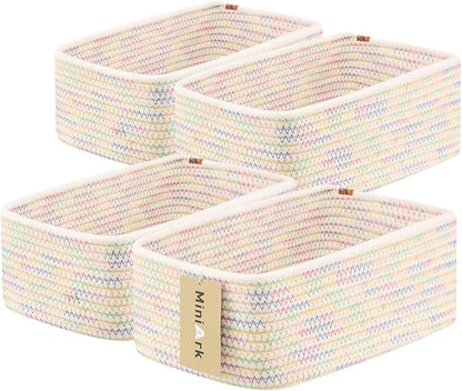 Small Storage Baskets for Organizing | Closet Organizer Bins | Shelf Toy Basket by MiniArkStorageBasketsHome