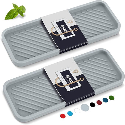 EG-SIPRO Kitchen Sink Organizer Tray, 2 Pack Silicone Sponge Holder by EG-SIPRO
