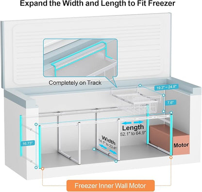 iSPECLE 2 Tier Freezer Rack Organizer - Image 7