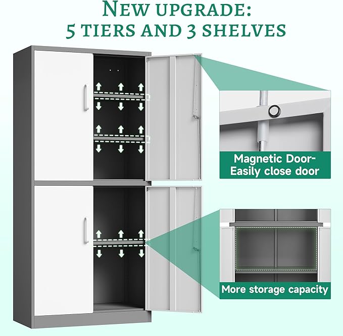 Letaya Metal Storage Cabinet - Image 5