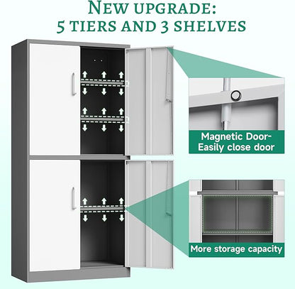 Letaya Metal Storage Cabinet - Image 5