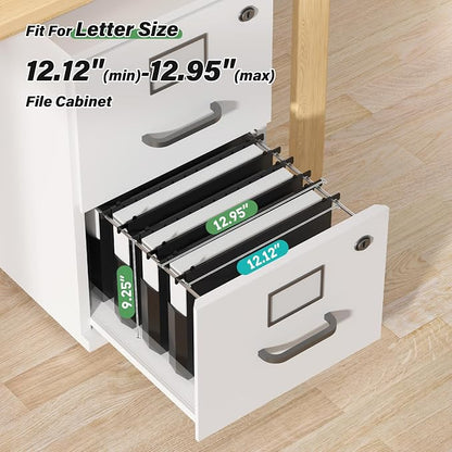 Plastic Hanging File Folders Letter Size, Heavy Duty 2" Expandable File Folder - Image 5