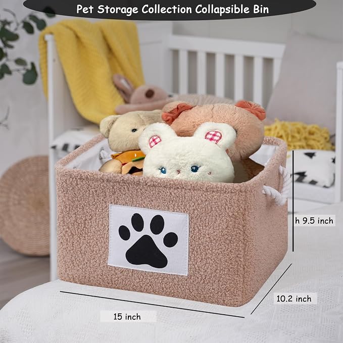 COMFY-HOMI 2Pcs Dog Toy Basket - Image 6