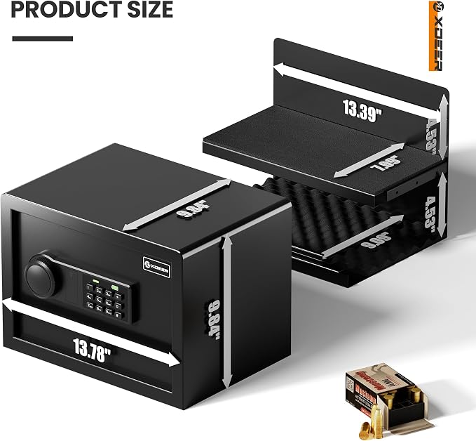 XDeer Biometric Safe Box, Quick-Access Security Safe Box - Image 5