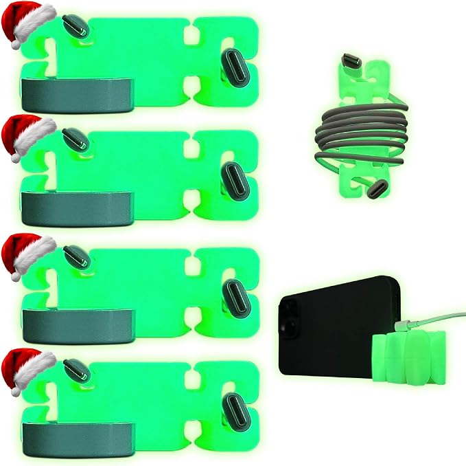 GlowBrick Stocking Stuffers for Adults Cord Management Weighted Cord Holder by CordBrick