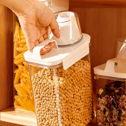 Upgraded Cereal Storage Container Set of 2 - 1600ML Airtight Food Storage - Image 5