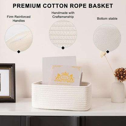 4 Pack Small Storage Shelf Baskets - Image 6