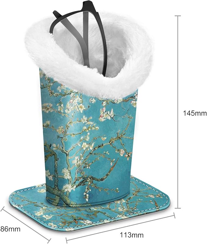 Fintie Plush Lined Eyeglasses Holder, Glasses Stand Case, Anti-scratch Glasses - Image 2