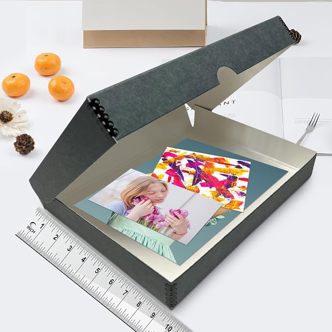 Lineco Clamshell Archival Storage Box, 9.5x12.5x1.75 Inch, Organize and Store - Image 3
