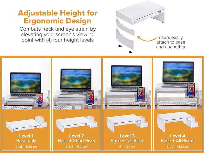 Bostitch Konnect Adjustable Monitor Riser - Image 2