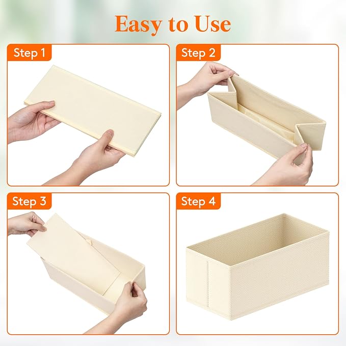 Lifewit 24 Pack Drawer Organizer, Dresser Underwear Drawer Organizer Bins - Image 6