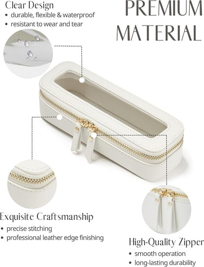 Popvibe Clear Makeup Bag Travel Cosmetic Case Transparent Toiletry Bag - Image 3