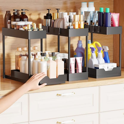 Simple Trending Under Sink Organizer 3 Pack, Sink Pull-Out Sliding Storage - Image 5
