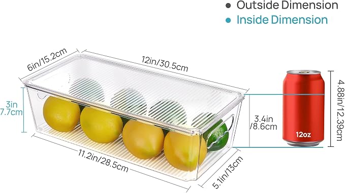 Vtopmart 10pcs Clear Stackable Storage Bins - Image 2