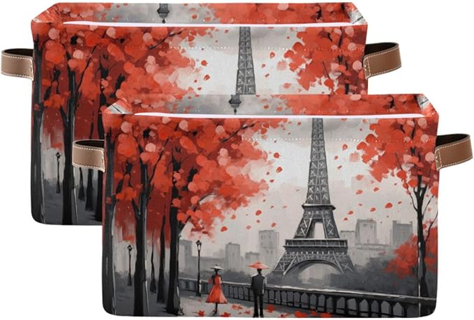 Eiffel Tower Foldable Storage Basket by LLCxigua