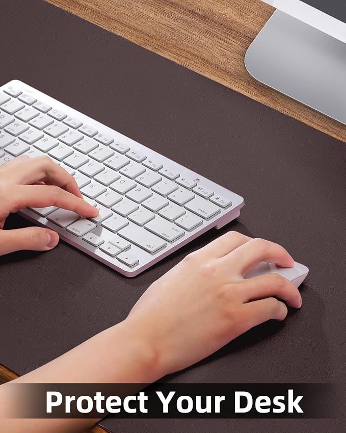 Non-Slip Desk mat, PULeather Desk Pad Protector, Office Desk Mat, Large Mouse - Image 3