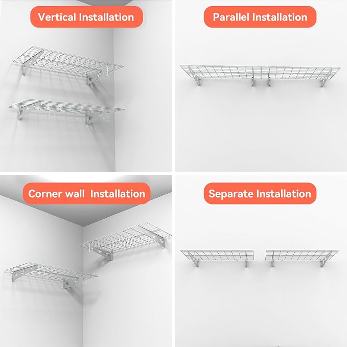 TORACK 2-Pack Garage Wall Shelves - Image 8