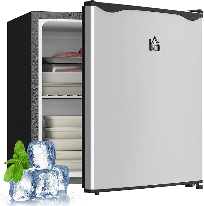 HOMCOM Mini Freezer Countertop, 1.1 Cu.Ft Compact Upright Freezer by HOMCOM