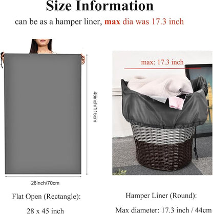 OTraki 28x45 inch Large Laundry Bags 2 Pack Heavy Duty Drawstring Laundry Wash - Image 2