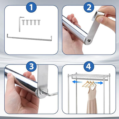 Threehoney Expandable Closet Rod - Image 4