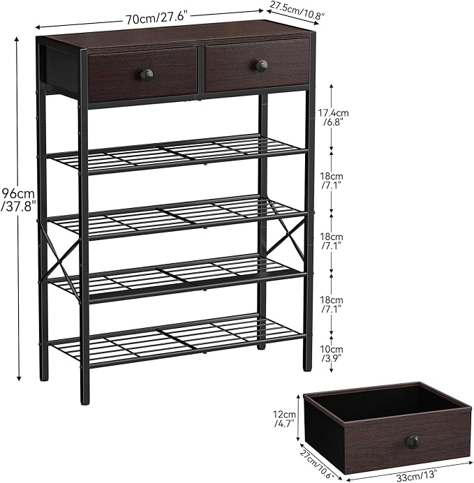 Shoe Rack for Entryway, 5 Tier Shoe Organizer - Image 3