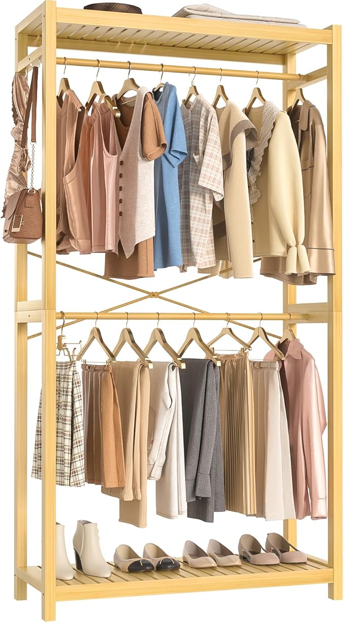 Homykic Bamboo Clothes Rack by Homykic
