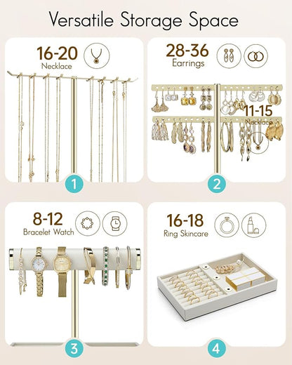 Vlando 3 Tier Jewelry Stand Organizer - Image 3