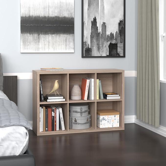 ClosetMaid 6 Cube Storage Shelf Organizer Bookshelf - Image 4