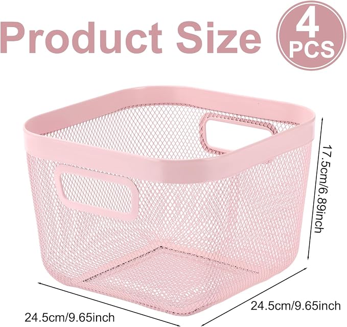 MorningRo 4 Pack Metal Mesh Basket - Image 2