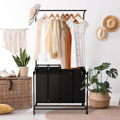 LUCKUP Laundry Sorter 4 Sections by LUCKUP