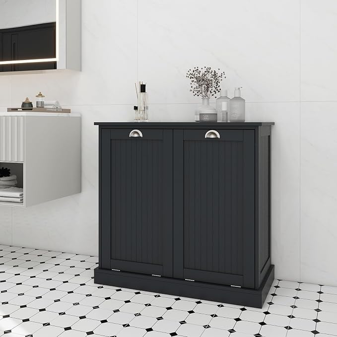 Tilt Out Laundry Hamper Cabinet - Image 4