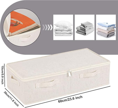 Underbed Storage Container, Foldable Under Bed Bins, Wardrobe Organisers - Image 6