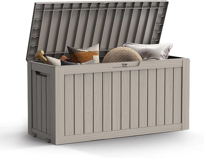 Mars Villa 72 Gallon Deck Box, Outdoor Storage Box Waterproof, Outside Resin by MarsVilla