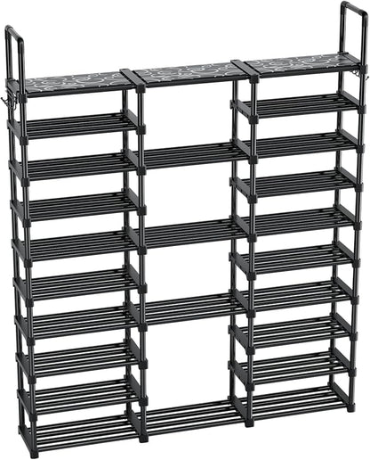 Mavivegue 10 Tiers Shoe Rack Tall Shoe Organizer Shoe Storage 55-65 Pairs - Image 9
