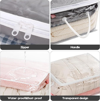10 PCS Clear Zippered Storage Bags - Image 3