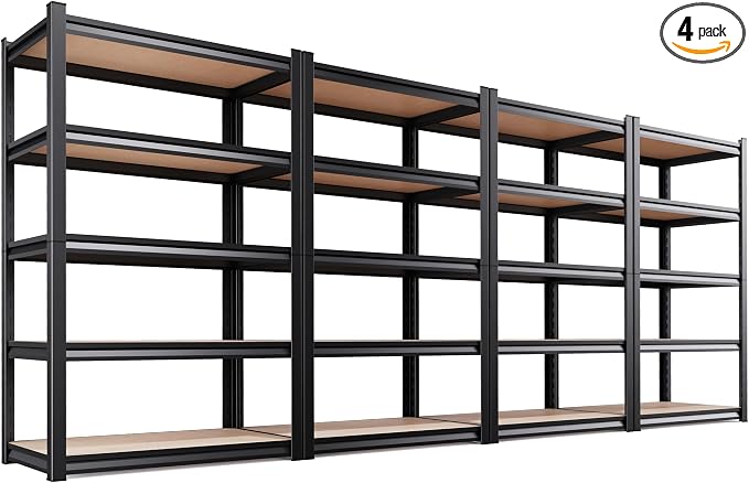 4-Pack Garage Shelving for Large Storage & Whole Home Organization, Storage Bins by CreatingaComfortableLiving
