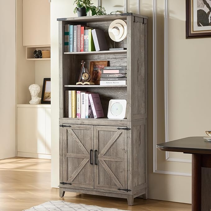 5 Tier Bookshelf 70in Tall Bookcase - Image 2