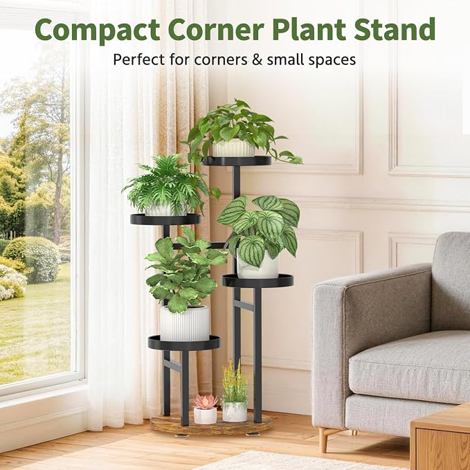 LASZOLA 4 Tier Metal Plant Stand - Image 6