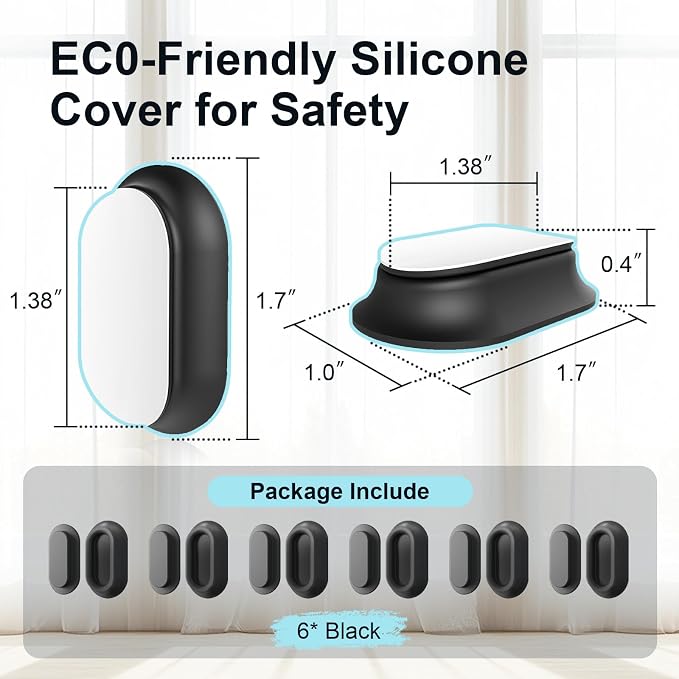 Magnetic Remote Control Holder Self-Adhesive Wall Mount, 6 Pack Upgraded - Image 5