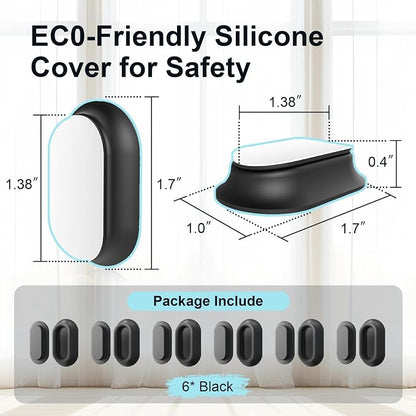 Magnetic Remote Control Holder Self-Adhesive Wall Mount, 6 Pack Upgraded - Image 5