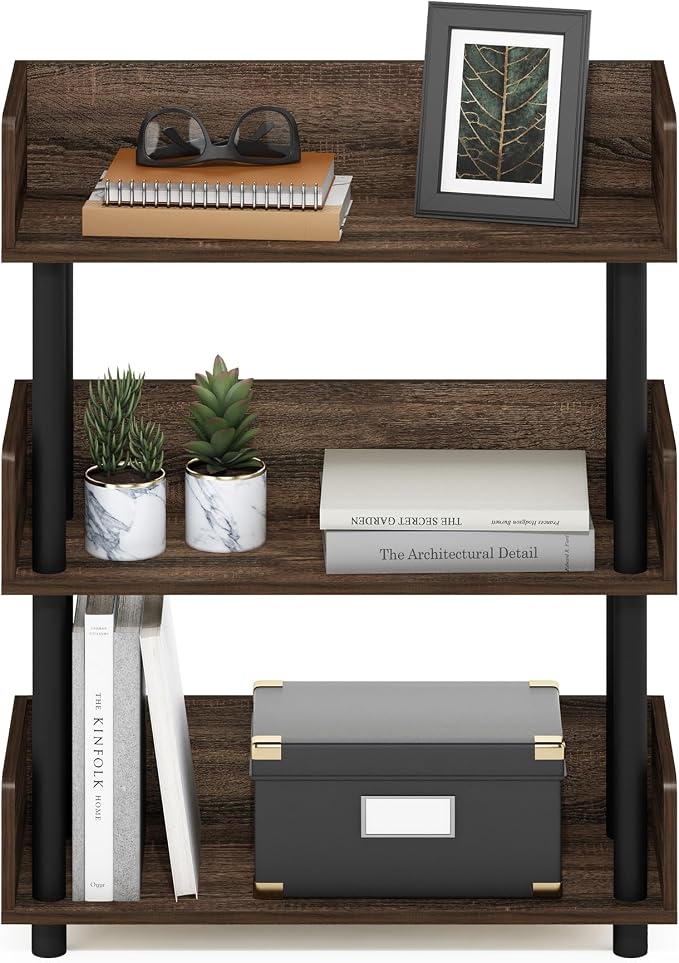 Furinno TURN-N-TUBE Display Shelf, 3-Tier Storage Shelves - Image 5