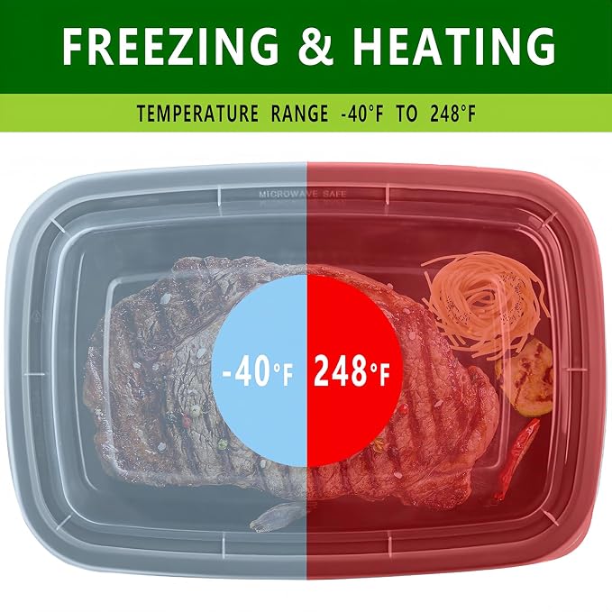 [20 value pack single one compartment 12oz MINI Meal Prep Food Storage - Image 4
