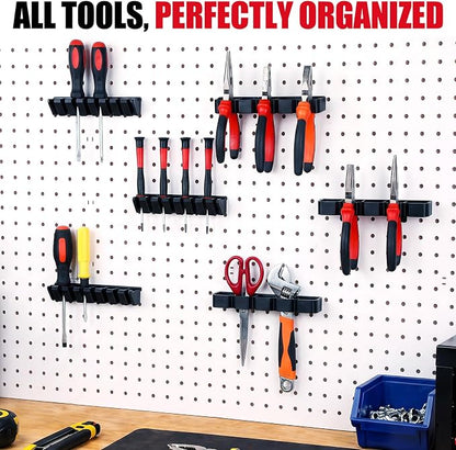 Junkin 6 Pcs Pegboard Screwdriver Holder and Pliers Organizer Set, Pegboard - Image 7