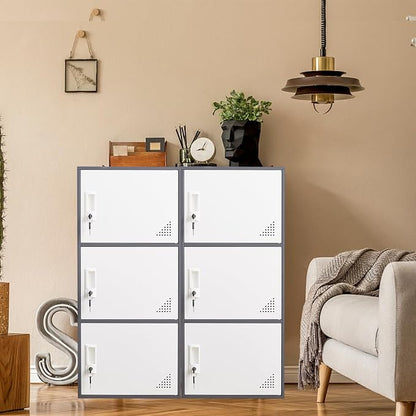 3 Door Metal Locker Steel Storage Cabinet, Office Storage Lockers - Image 7