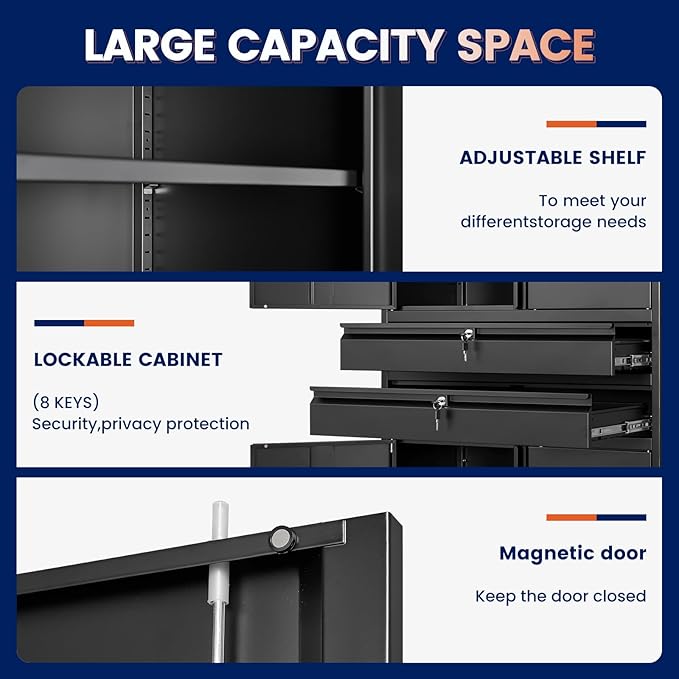 Metal Garage Storage Cabinet - Image 4