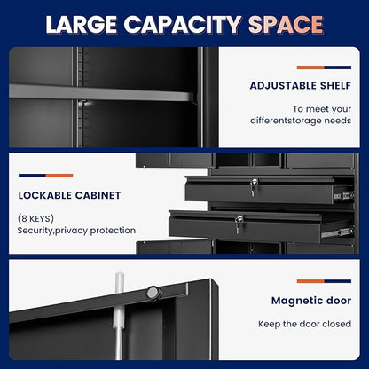 Metal Garage Storage Cabinet - Image 4