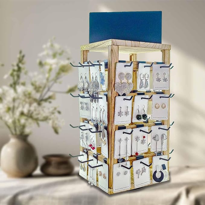 Wooden rotating Jewelry Display Stand - Image 5