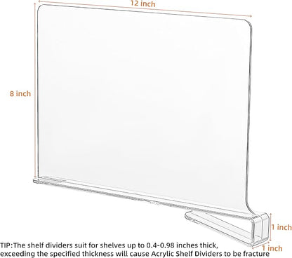 CY craft Acrylic Shelf Divider, Wood Shelf Dividers - Image 3